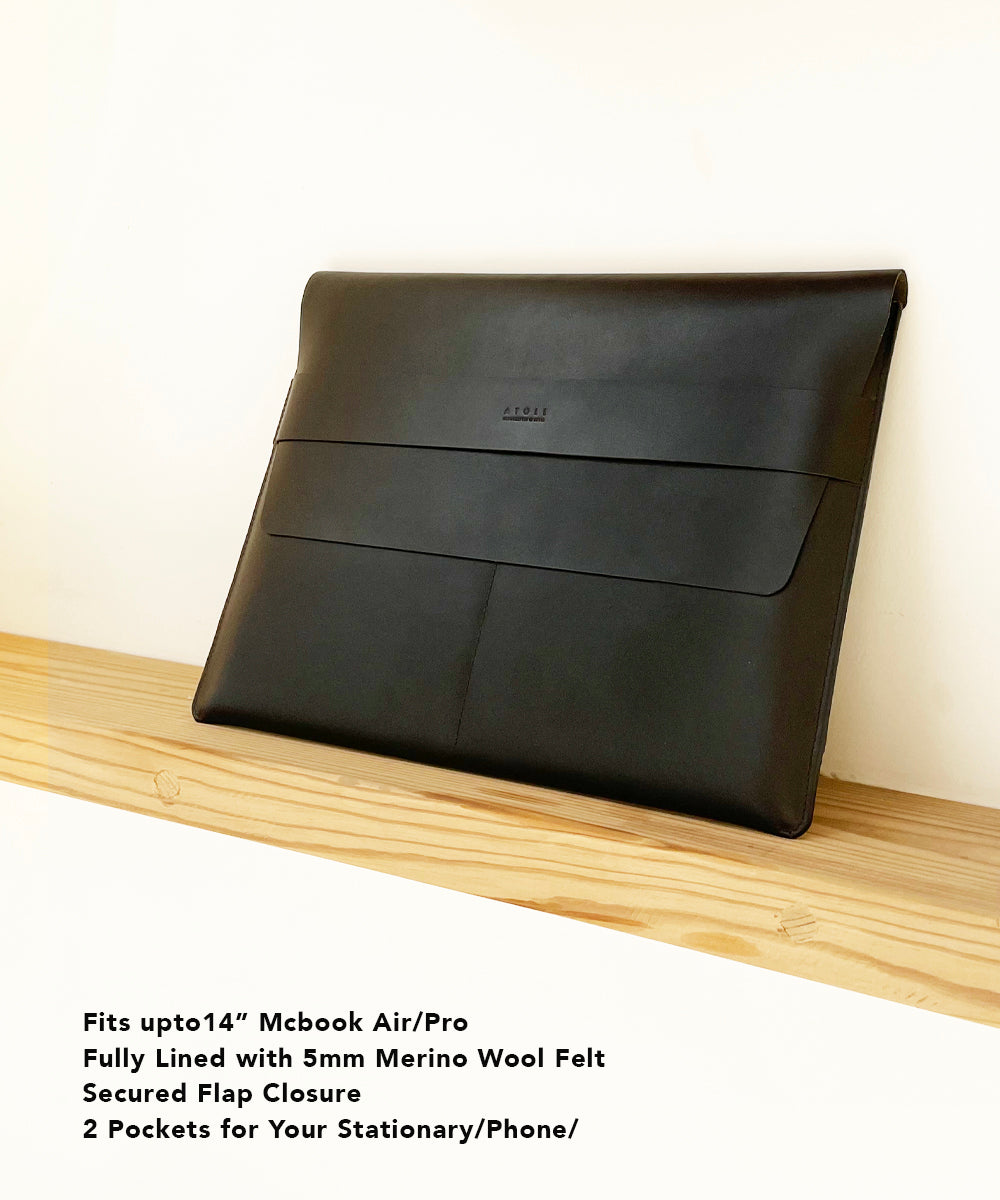 Atlas -Leather Mcbook Sleeve