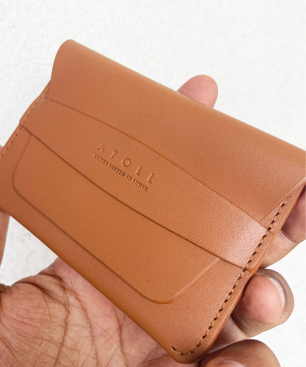 Greece Tan Flap Wallet