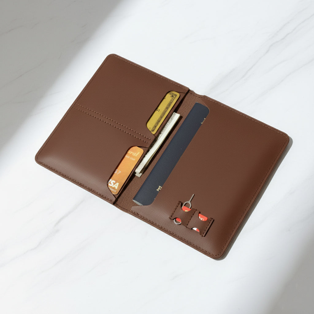 Utah - Passport Holder Brown
