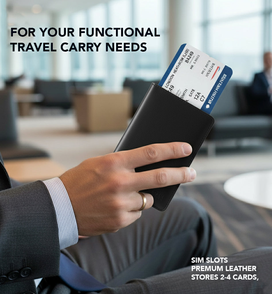 Utah - Passport Holder Black