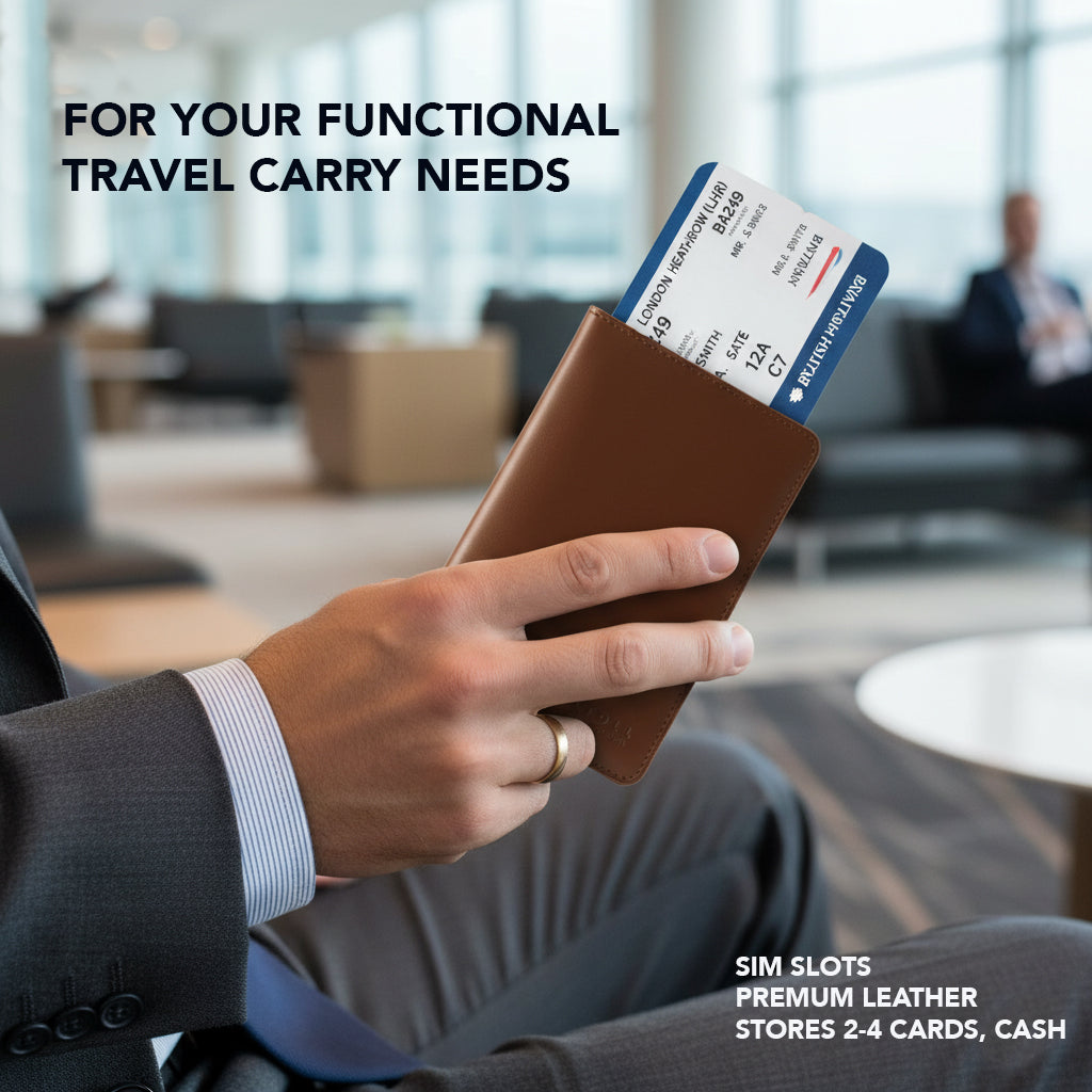 Utah - Passport Holder Brown