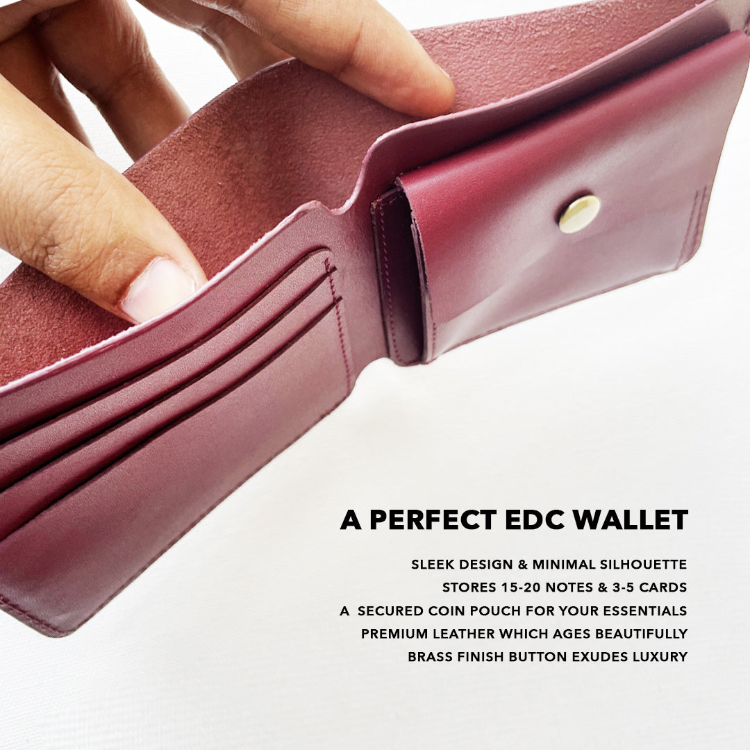 Abel Bifold Burgundy