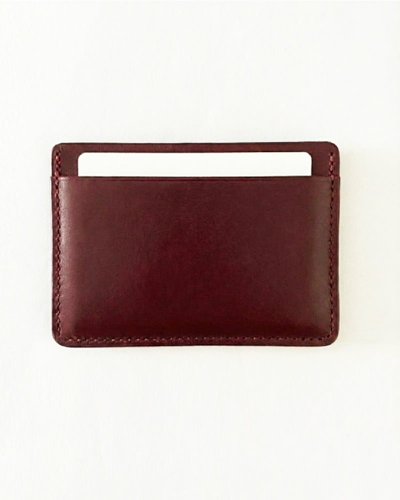Derby Burgundy Card Wallet