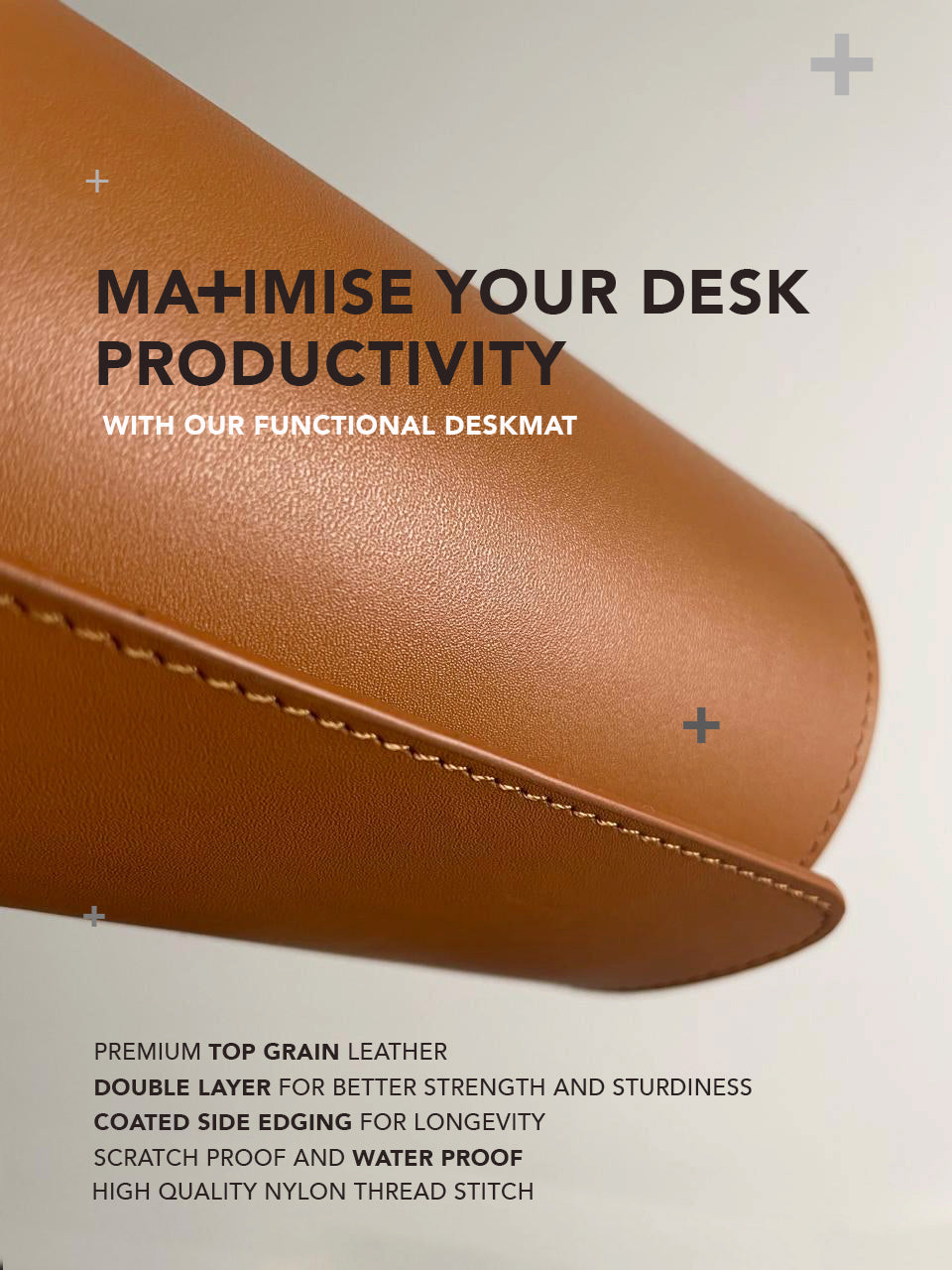 Leather Deskmat Tan