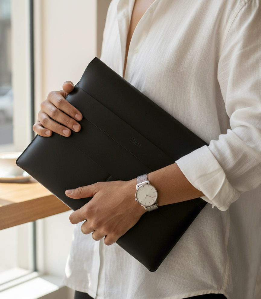 Atlas -Leather Mcbook Sleeve