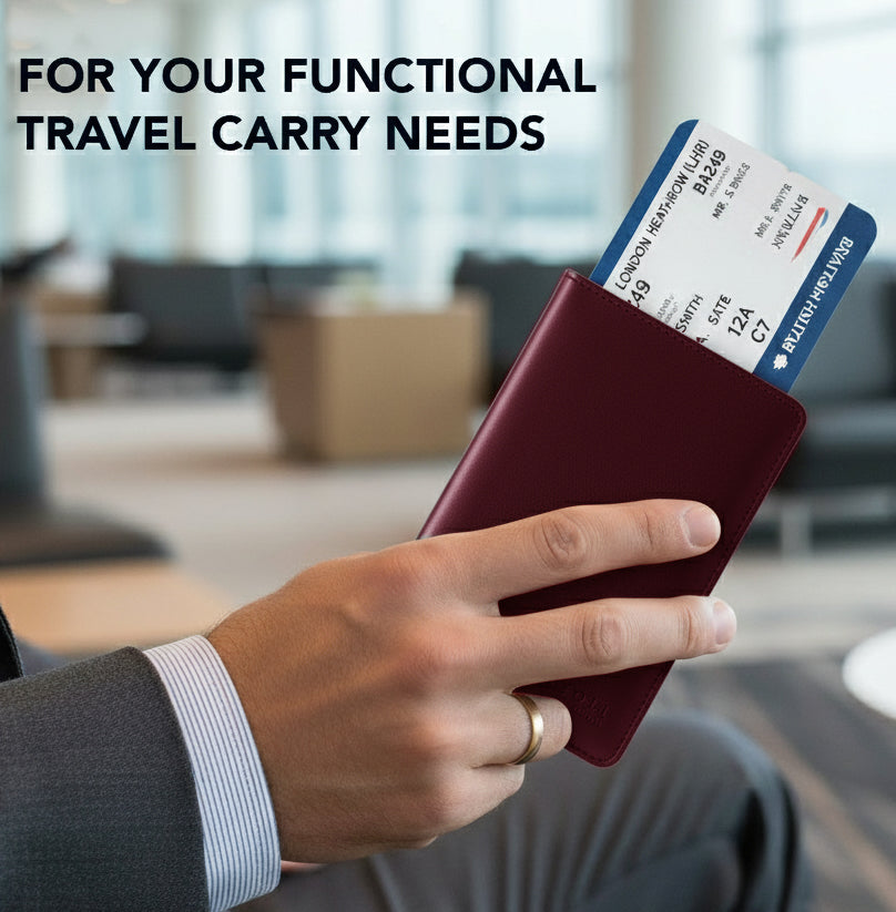 Utah Burgundy- Passport Holder