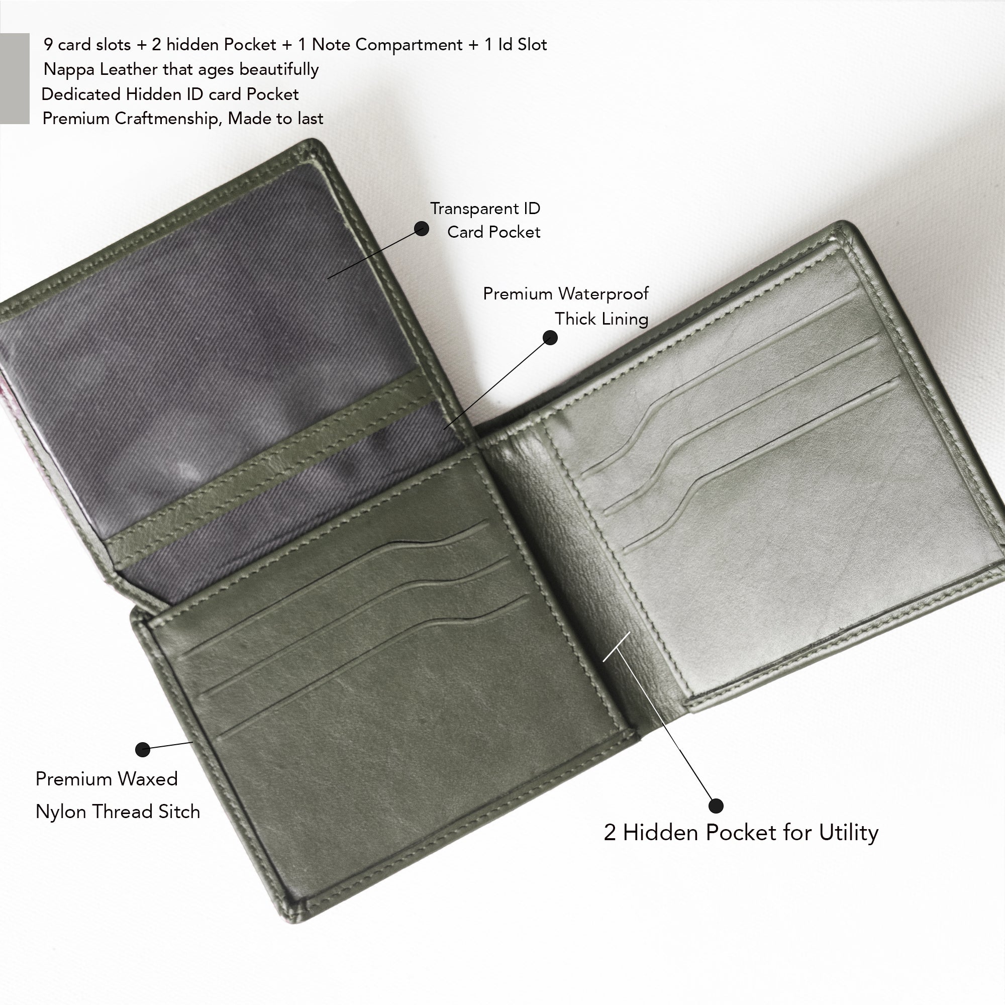 Maverick Bifold Olive