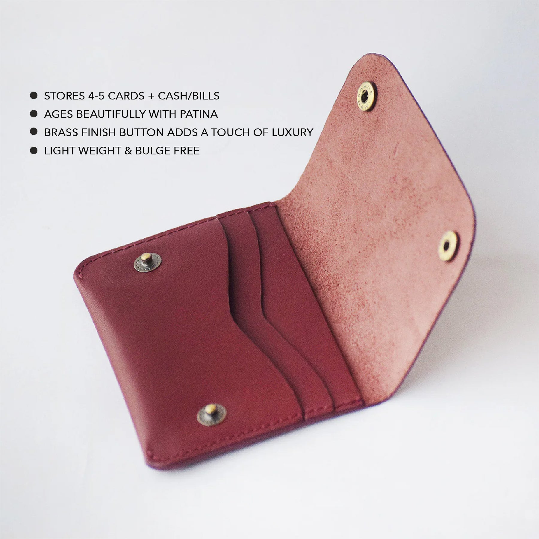 Petra Wallet - Burgundy
