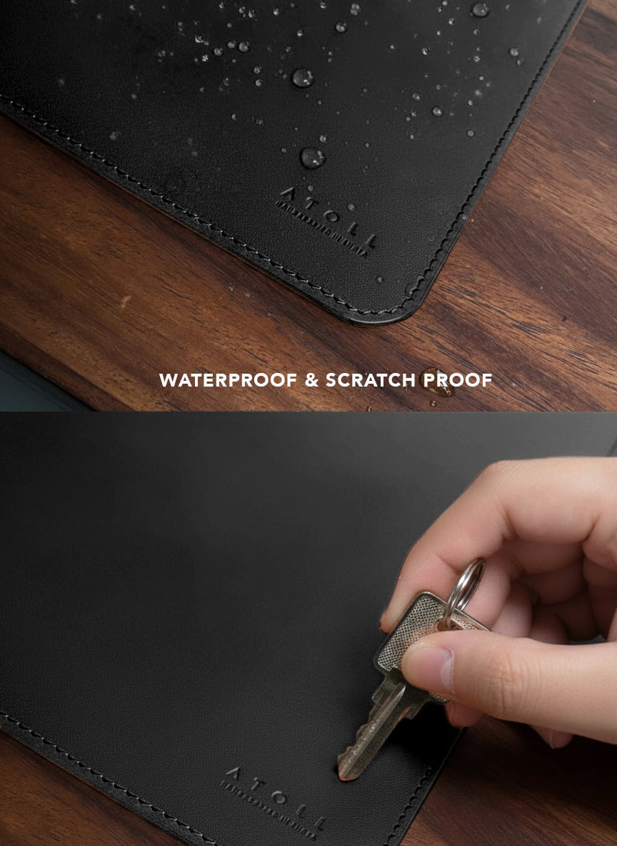 Leather Deskmat Black