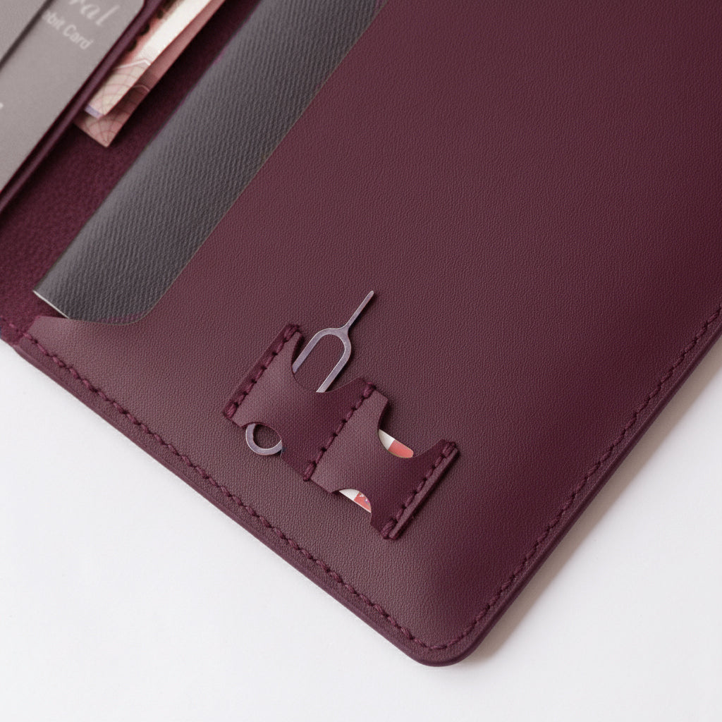 Utah Burgundy- Passport Holder