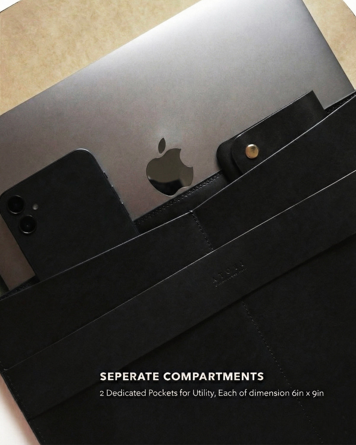 Atlas -Leather Mcbook Sleeve