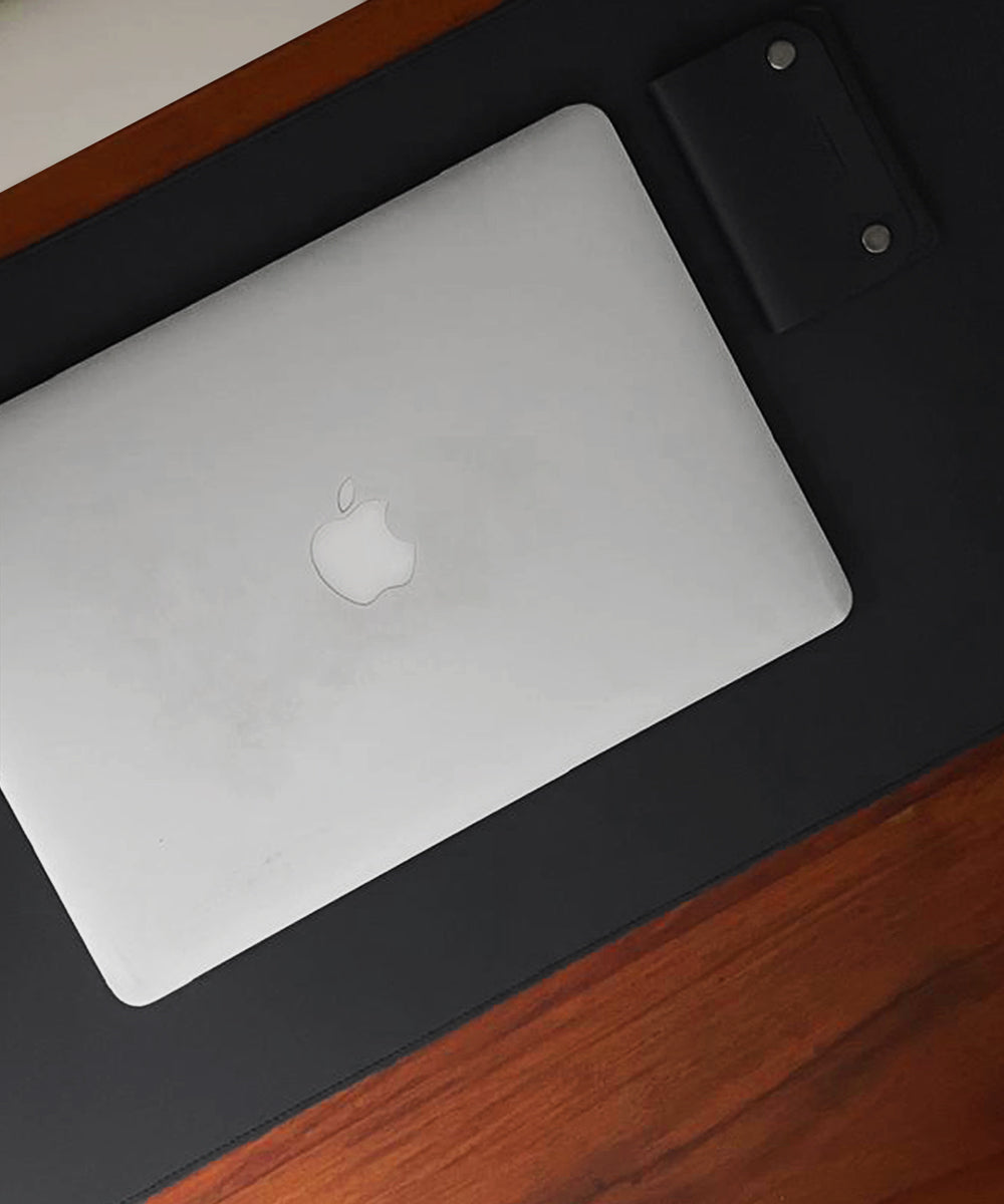 Leather Deskmat Black