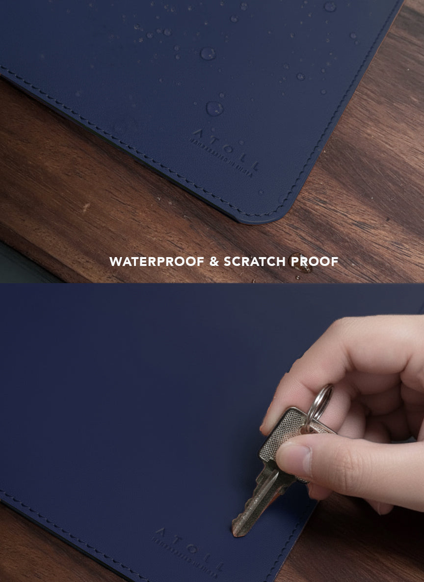 Leather Deskmat Navy