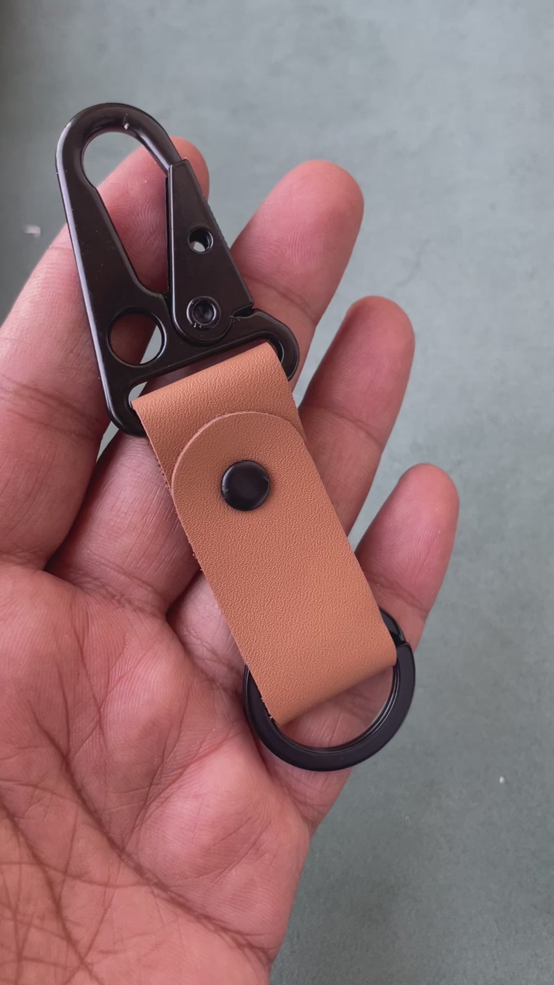 Tan Keychain