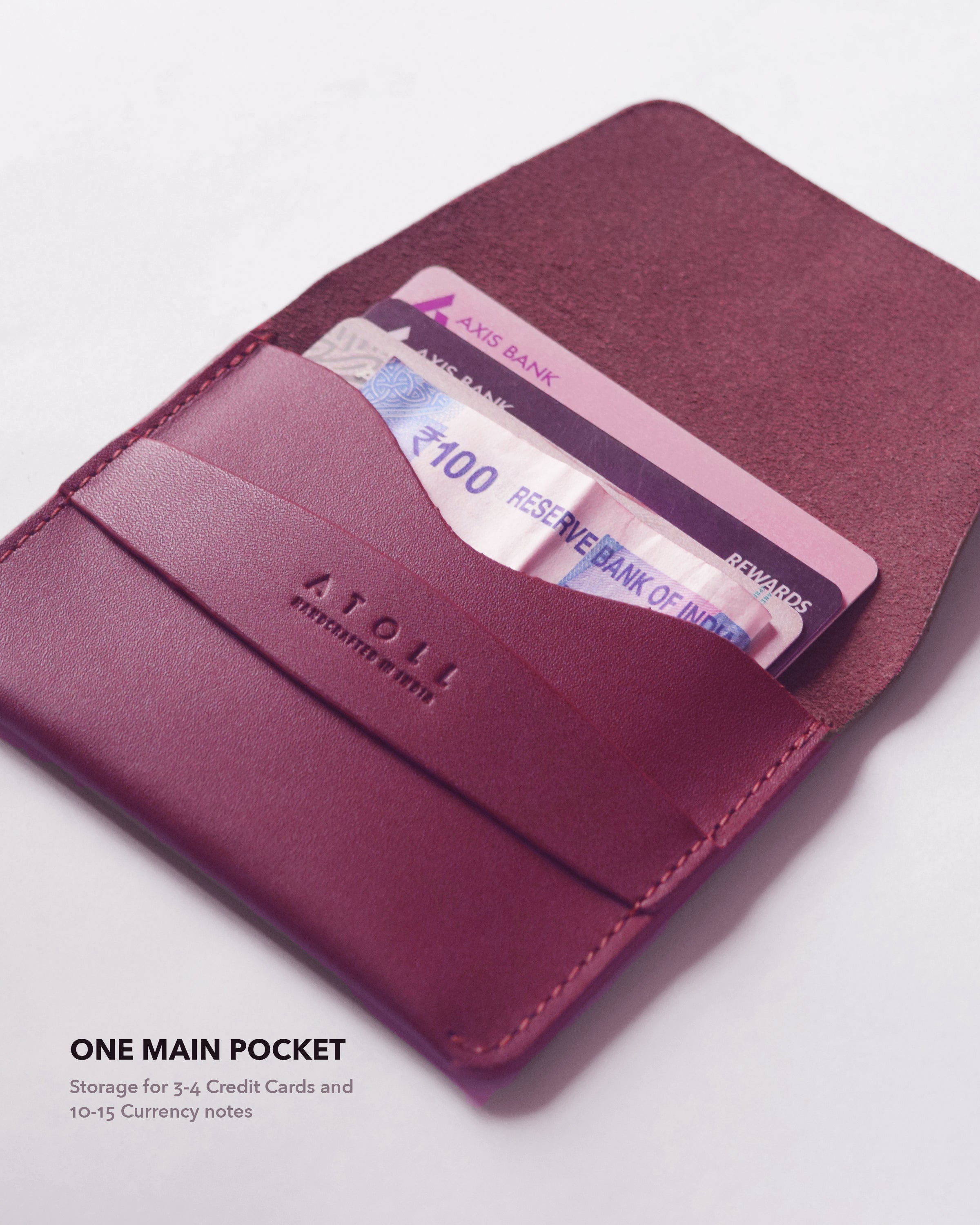 Greece Burgundy Wallet