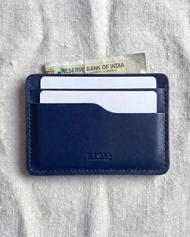 Derby Navy Card Wallet