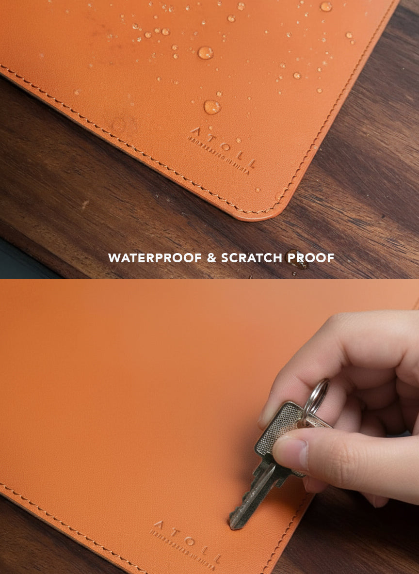 Leather Deskmat Tan