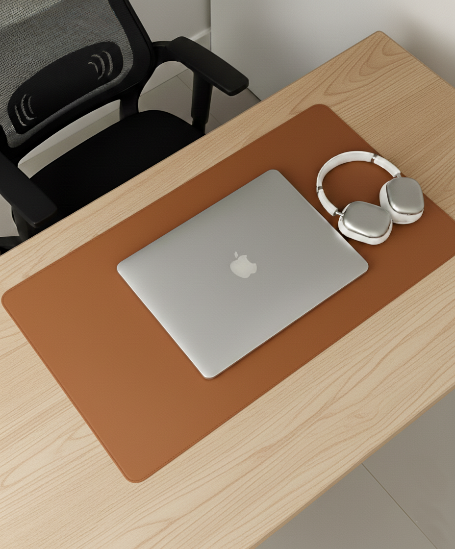 Leather Deskmat Tan