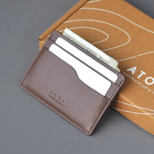 Load image into Gallery viewer, Derby Credit Card Holder - Chocolate Brown
